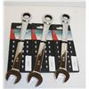 Image 1 : LOT OF 3 AURORA 3/4" CHROME COMBINATION WRENCH