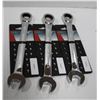Image 1 : LOT OF 3 AURORA 3/4" CHROME COMBINATION WRENCH