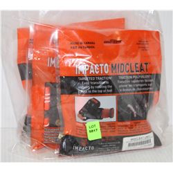 LOT OF 3 PAIRS OF MID CLEATS