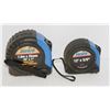 Image 1 : LOT OF 2 AURORA TAPE MEASURES 12FT & 25FT