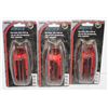Image 1 : LOT OF 3 AURORA HEX KEY SAE FOLDUP TOOL