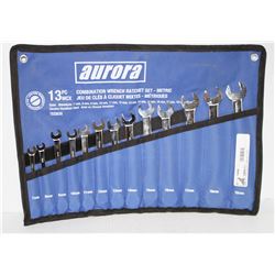 AURORA 13PC COMBINATION WRENCH RATCHET SET