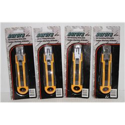 LOT OF 4 SELF RETRACTING UTILITY KNIVES