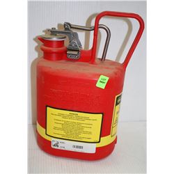 JUSTRITE NON METALLIC SAFETY CAN, 1 GALLON