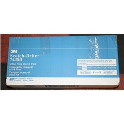 CASE OF SCOTCH BRITE ULTRA FINE BLENDING HAND PADS
