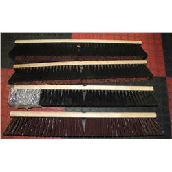 LOT OF 4 NEW SHOP BROOM HEADS