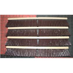 LOT OF 4 NEW SHOP BROOM HEADS