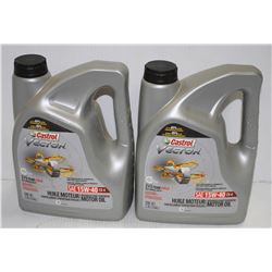 TWO BOTTLES OF CASTROL VECTON SAE 15W-40