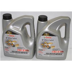 TWO BOTTLES OF CASTROL VECTON SAE 15W-40