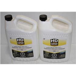 2 JUGS HD EXPERT ANTIFEEZE/COOLANT 50/50 PREMIXED