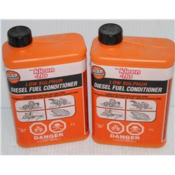 2 BOTTLES OF KLEENFLO LOW SULFUR DIESEL FUEL