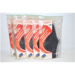 5 PAIRS INSULTED BOOT SOCKS SIZE 11M