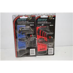 AURORA METRIC SHORT ARM HEX KEY SET & SAE SHORT