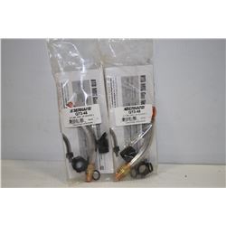 LOT OF 2 BERNARD QT3-45 TUBE ASSEMBLY 45 DEGREE