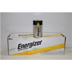 CASE OF 12 ENERGIZER D12 BATTERIES