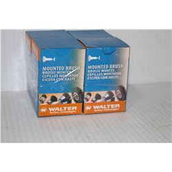 LOT OF 4 WALTER MOUNTED BRUSHES, 1-1/8 INCH
