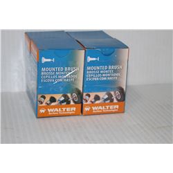 LOT OF 4 WALTER MOUNTED BRUSHES, 1-1/8 INCH