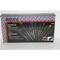 AURORA 16PC SCREWDRIVER SET