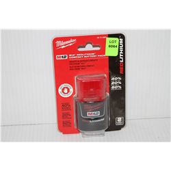 MILWAUKEE M12 LITHIUM COMPACT BATTERY