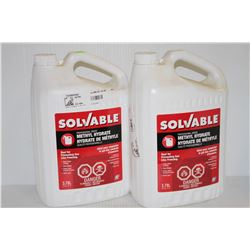 2 JUGS OF SOLVABLE METHYAL HYDRATE, 3.78L PER JUG