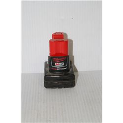 MILWAUKEE M12 LITHIUM BATTERY