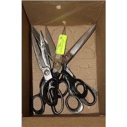 4 PAIR UPHOLSTRY SCISSORS