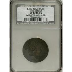 1785 COPPER Connecticut Copper, Bust Right--Improper