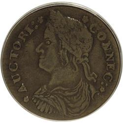 1787 COPPER Connecticut Copper, Draped Bust Left XF40