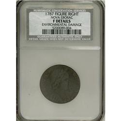 1787 COPPER Nova Eborac Copper, Seated Right--Enviro