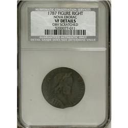 1787 COPPER Nova Eborac Copper, Seated Right--Obvers