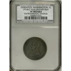 Undated 1C Washington Double Head Cent--Environmenta