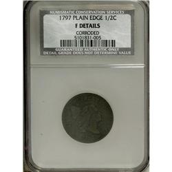 1797 1/2 C Plain Edge VF20 NCS. NGC Census: (13/36). P