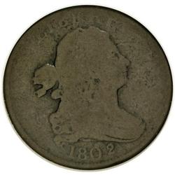 1802/0 1/2 C Reverse of 1802 AG3 ANACS. C-2. NGC C