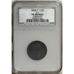 1808/7 1/2 C --, Corroded--NCS. VG Details. NGC Census: