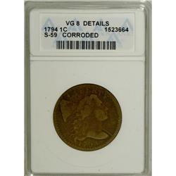 1794 1C Head of 1795--Corroded--ANACS. VG8 Details. NG