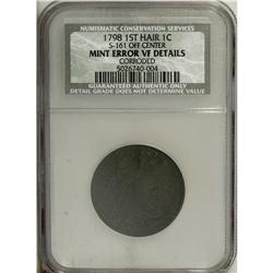 1798 1C First Hair Style VF20 NCS. NGC Census: (39/137