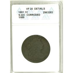 1801 1C 1/000--Corroded--ANACS. VF20 Details. NGC Cens