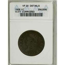 1808 1C --Corroded--ANACS. VF20 Details. NGC Census: (1