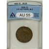 Image 1 : 1830 1C Large Letters AU55 ANACS. N-2. NGC Census: