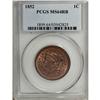 Image 3 : 1852 1C MS64 Red and Brown PCGS. Ex: Novmeber 1981, Co
