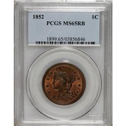 1852 1C MS65 Red and Brown PCGS. PCGS Population (