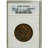 Image 1 : 1857 1C Large Date--Cleaned--ANACS. AU58 Details. NGC