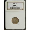 Image 3 : 1860 1C MS64 NGC. NGC Census: (321/168). PCGS Populati