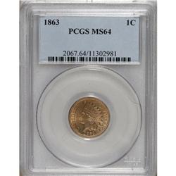 1863 1C MS64 PCGS. PCGS Population (563/160). NGC