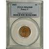 Image 1 : 1865 1C Fancy 5 MS65 Red and Brown PCGS. PCGS Popu