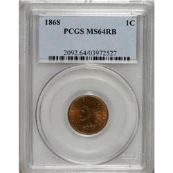 1868 1C MS64 Red and Brown PCGS. PCGS Population (