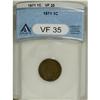 Image 1 : 1871 1C VF35 ANACS. NGC Census: (18/240). PCGS Pop