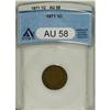Image 1 : 1871 1C AU58 ANACS. NGC Census: (28/145). PCGS Pop