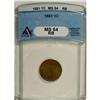 Image 1 : 1881 1C MS64 Red and Brown ANACS. NGC Census: (134