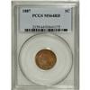 Image 3 : 1887 1C MS64 Red PCGS. PCGS Population (80/71). NGC Ce